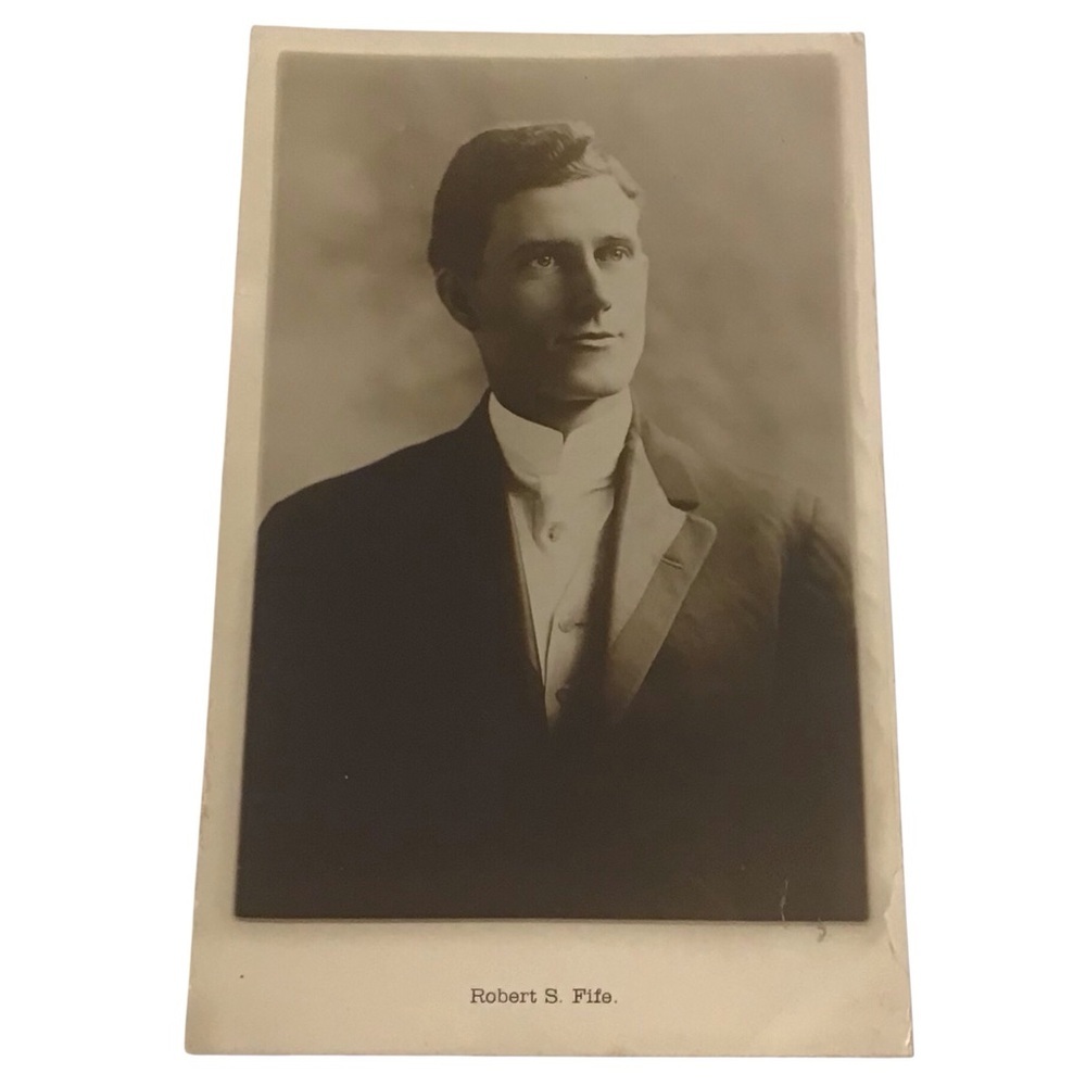 Rev Robert S. Fife Vintage Antique Portrait Photo Postcard Approx 1920’s